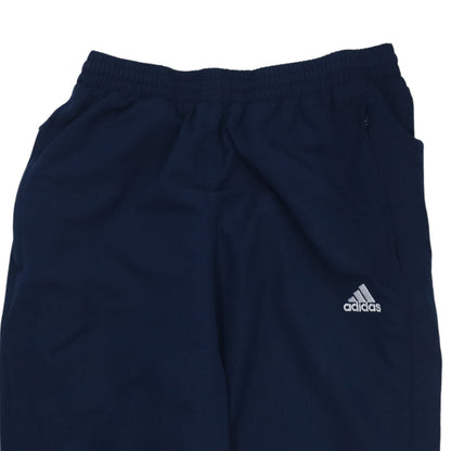 Adidas Men's Blue Track Pants Size S Elastic Waist Lightweight Activewear