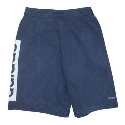 Adidas Men's Blue Medium Athletic Jersey Shorts with Pockets