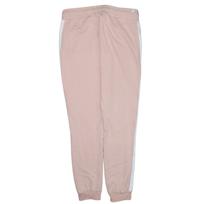 Puma Womens Pink Jogger Sweatpants UK 12 Side Stripe Comfort Fit