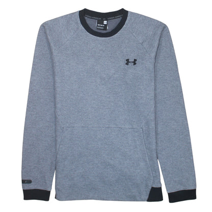 Under Armour Mens Grey Crew Neck Sweatshirt Size M Regular Fit