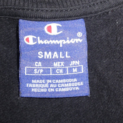 Champion Black Small 1/4 Zip Cotton Sweatshirt for Women