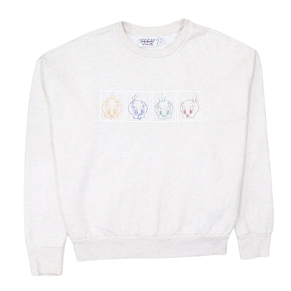 Primark Looney Tunes Tweety Beige Women's Small Pullover Sweatshirt