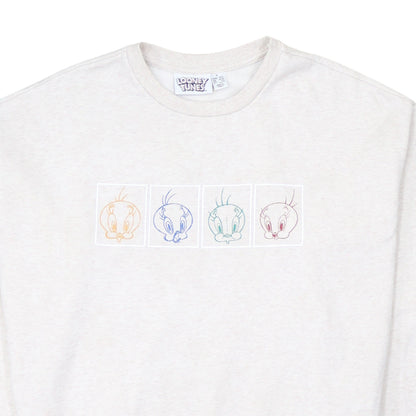 Primark Looney Tunes Tweety Beige Women's Small Pullover Sweatshirt
