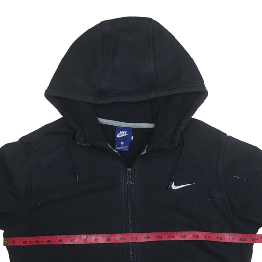 Nike Men's Black Full Zip Hoodie Size M Fleece Sweatshirt