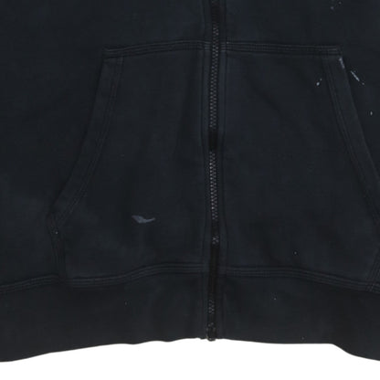 Nike Men's Black Full Zip Hoodie Size M Fleece Sweatshirt