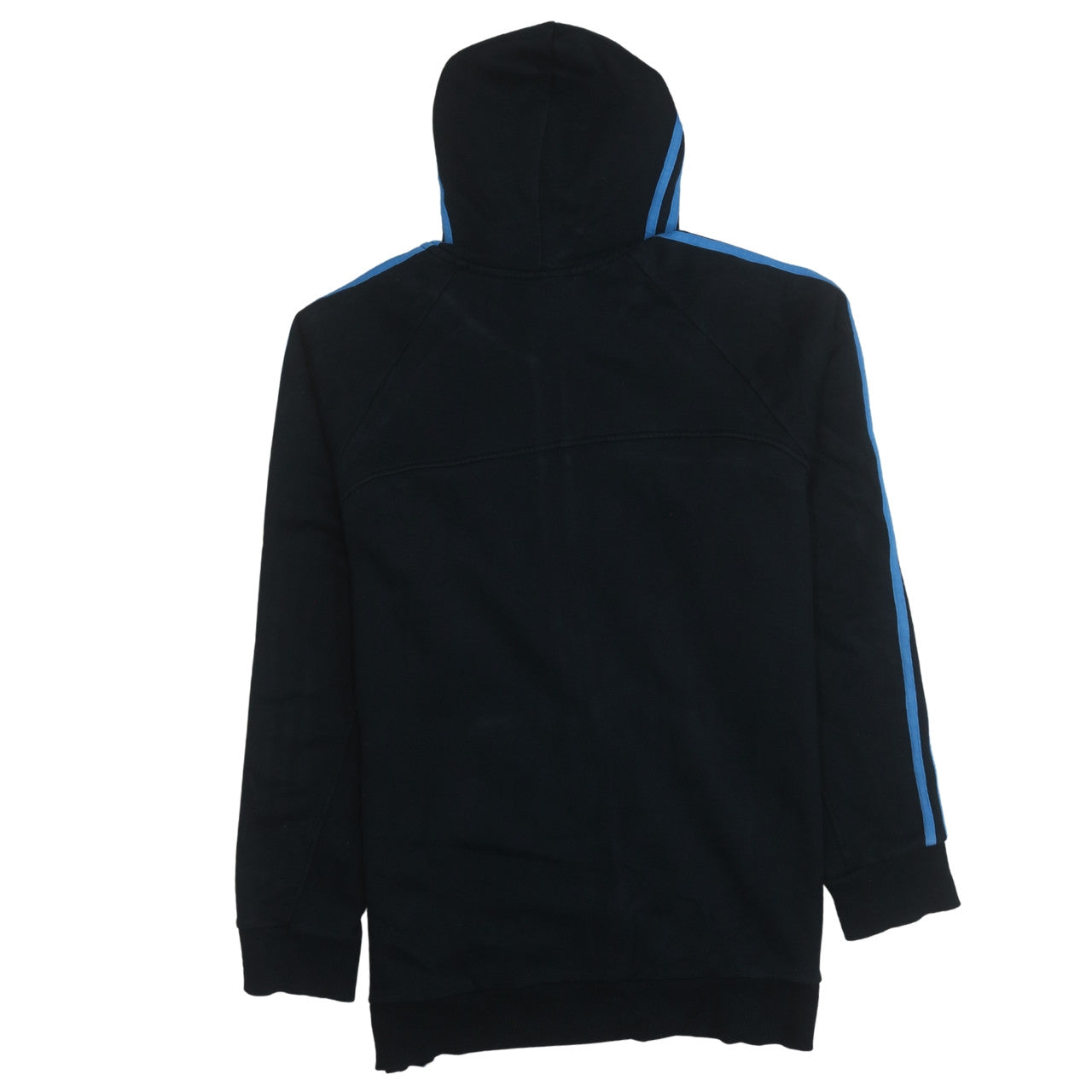 Adidas Men’s Black Blue Full Zip Hoodie XL Essentials Sportswear