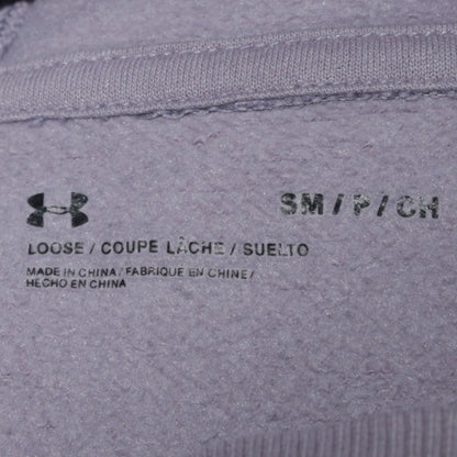 Under Armour Men’s Grey Pullover Hoodie Small Relaxed Fit Sportswear