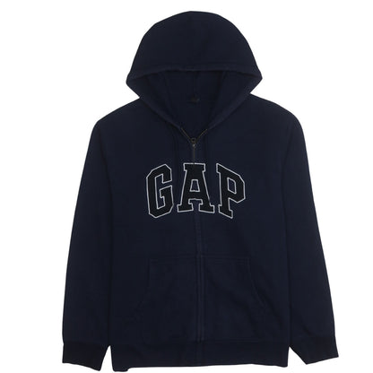 GAP Mens Blue XL Full Zip Hooded Sweatshirt Logo Hoodie