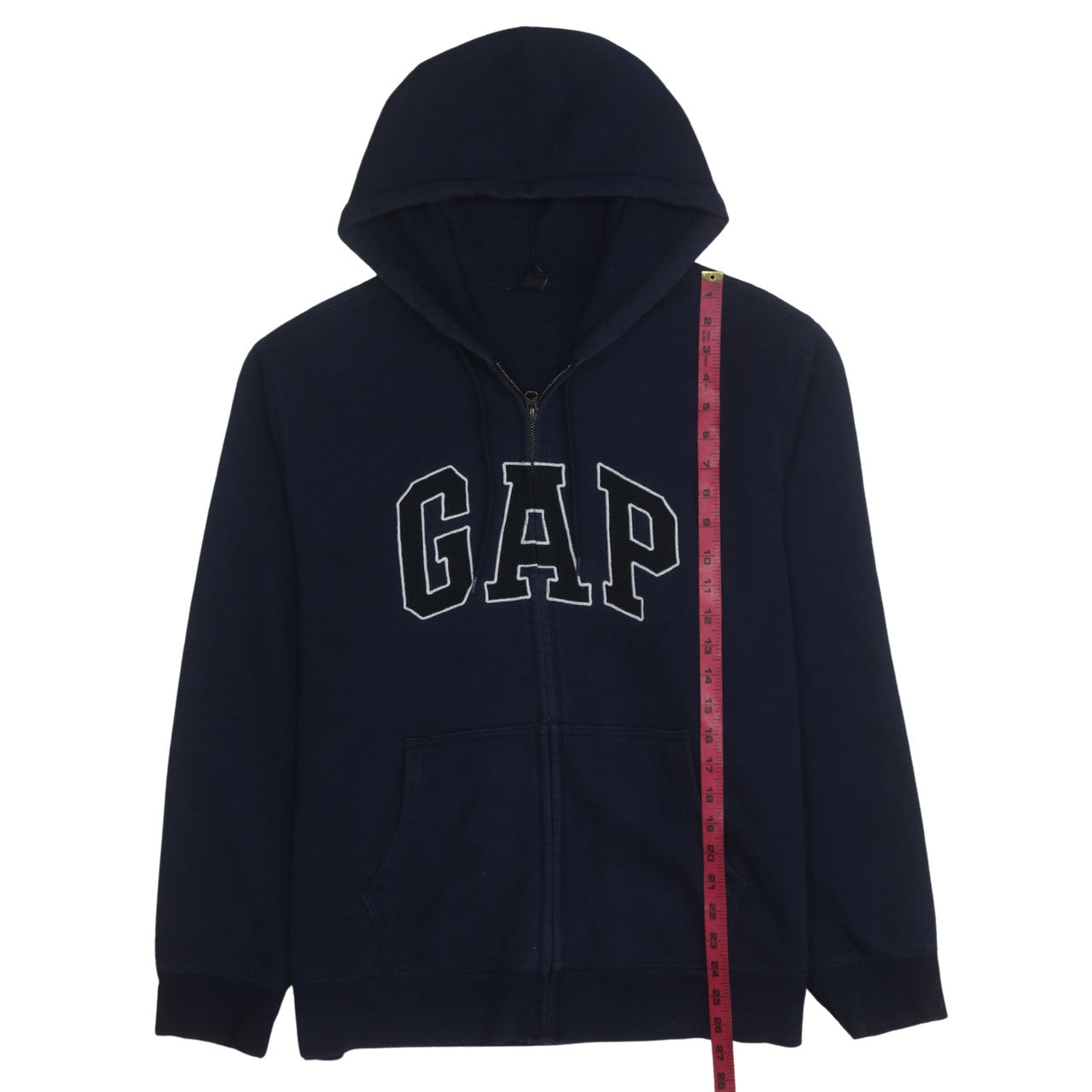 GAP Mens Blue XL Full Zip Hooded Sweatshirt Logo Hoodie