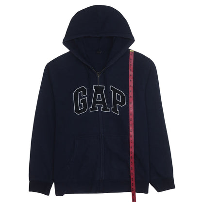 GAP Mens Blue XL Full Zip Hooded Sweatshirt Logo Hoodie