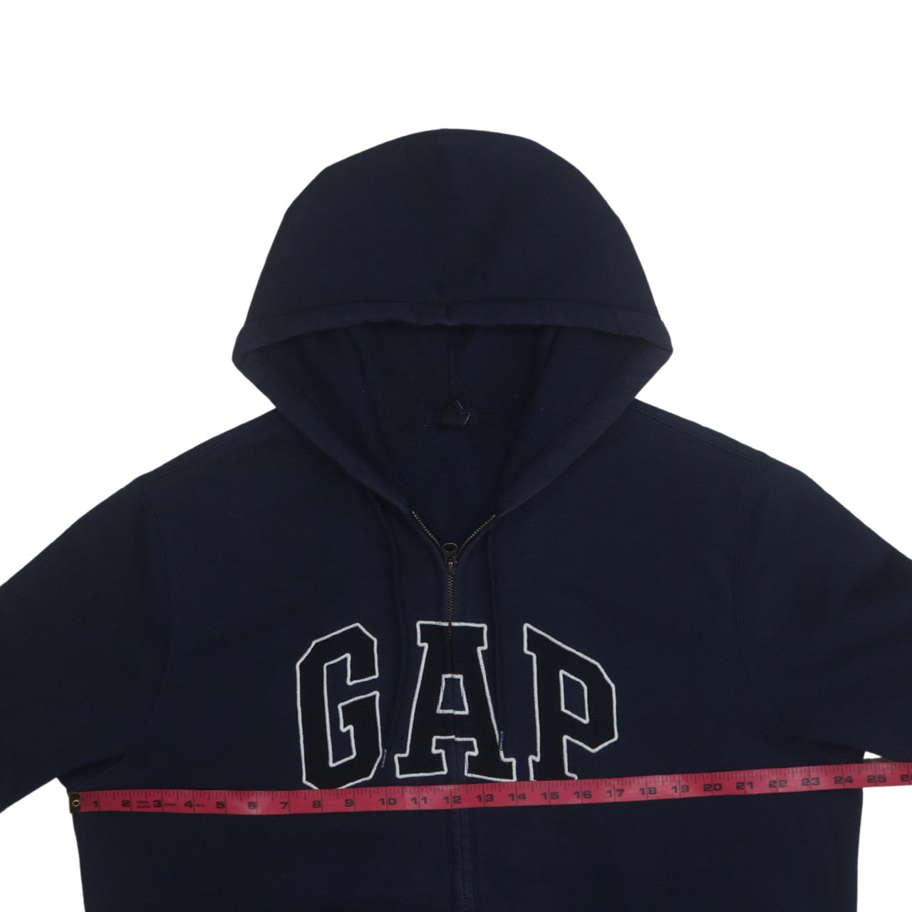 GAP Mens Blue XL Full Zip Hooded Sweatshirt Logo Hoodie