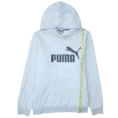 Puma Women’s Grey Hoodie UK 18 Pullover Logo Hooded Sweatshirt
