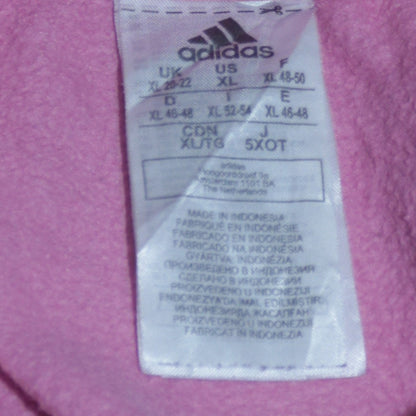 Adidas Women Pink Crew Neck Pullover Sweatshirt XL Relaxed Fit