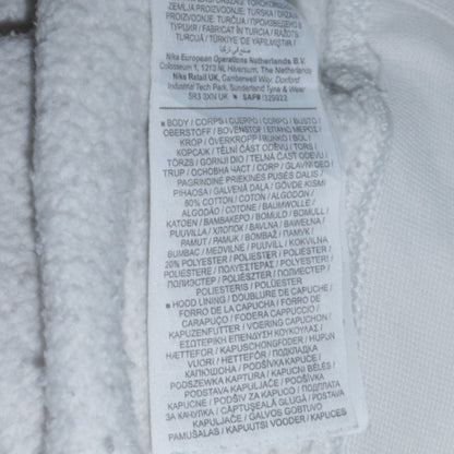 Nike Men's White Pullover Hoodie M Sports Graphic Fleece