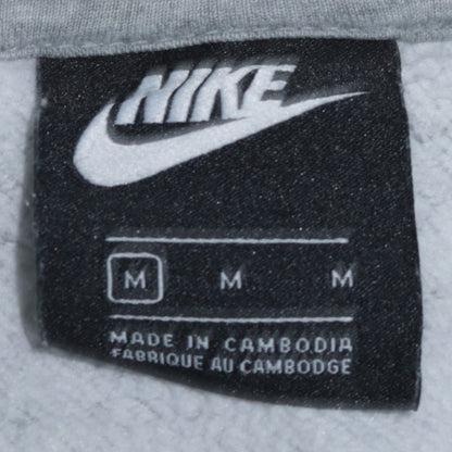 Nike Men's Grey Pullover Hoodie Size M Regular Fit Sports Fleece