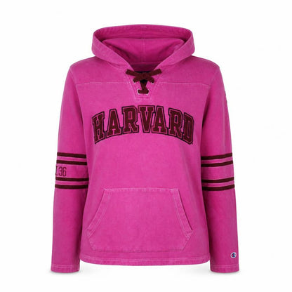Champion Women’s Pink Harvard Lace-Up Hoodie Size S