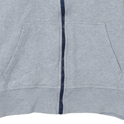 Nike Men's Grey Full Zip Hoodie L Sportswear Cotton Blend