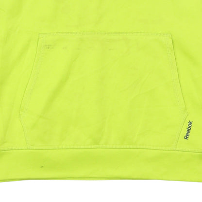Reebok Men's Yellow Pullover Hoodie L Lightweight Sportswear