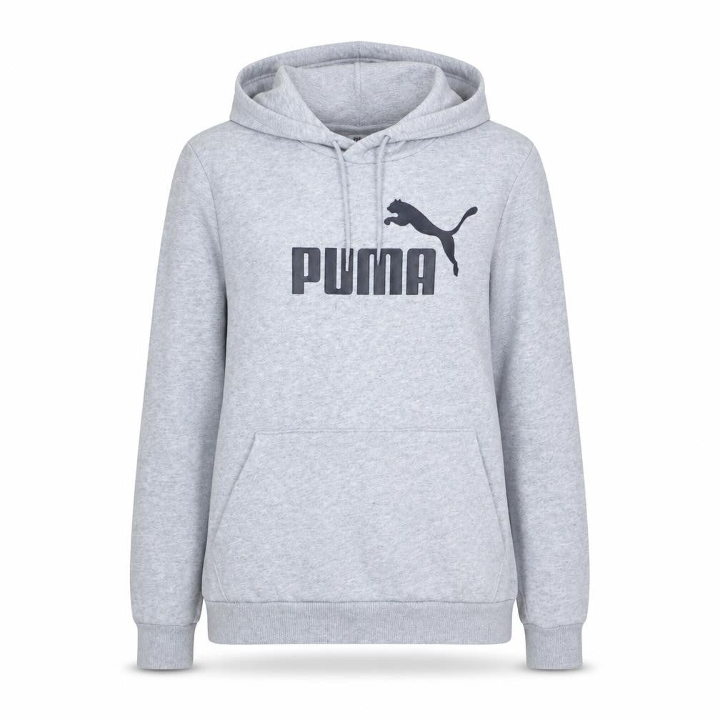 Puma Womens Grey Pullover Hoodie Size 14 with Logo Design