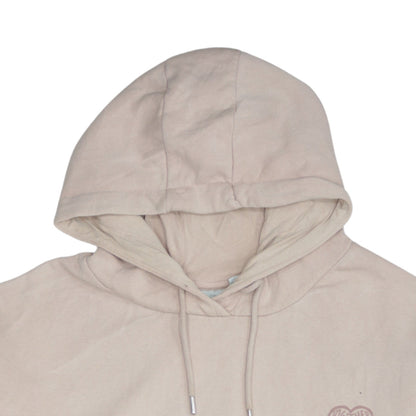 Disney Women Beige Organic Cotton Pullover Hoodie Size 10
