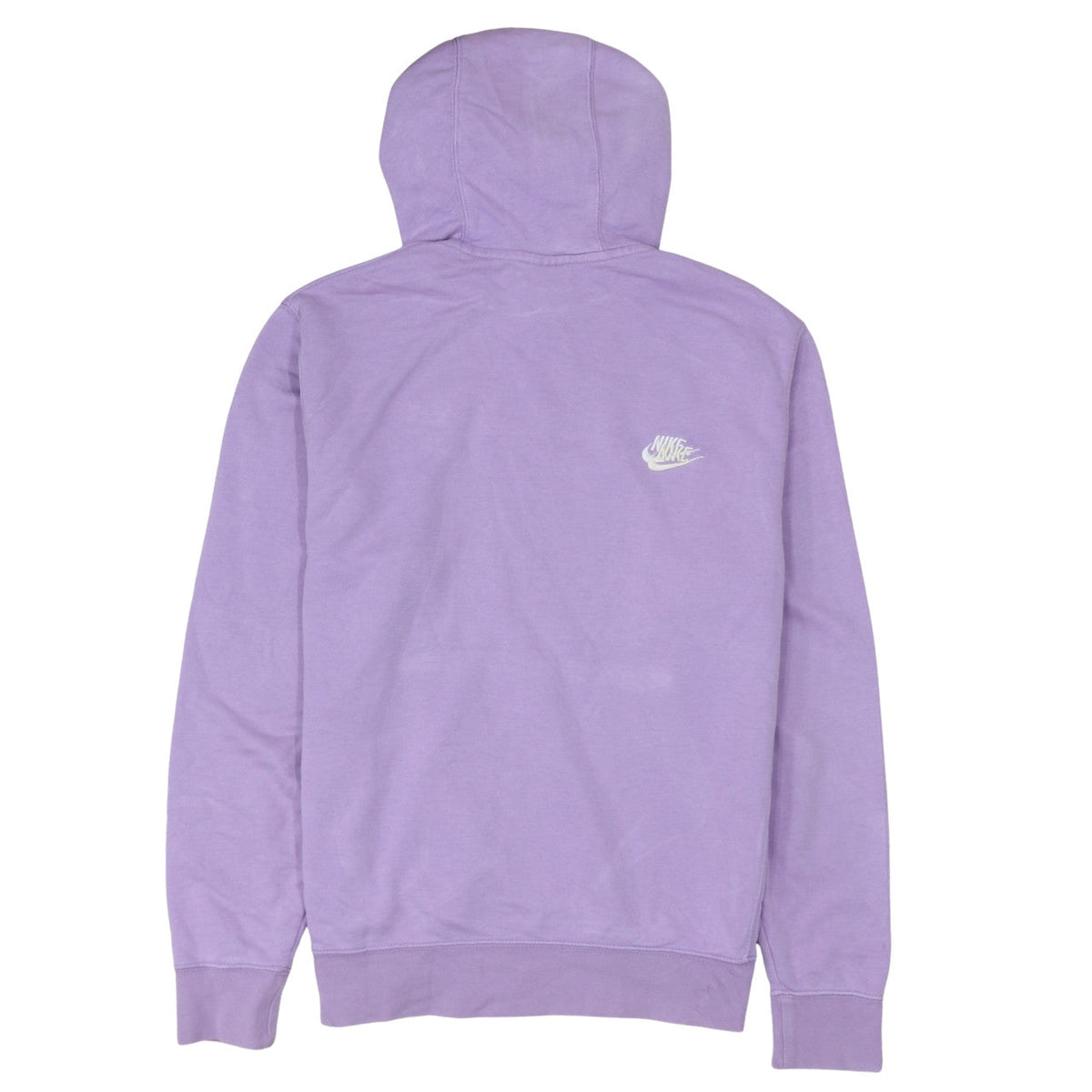 Nike Womens Purple Pullover Hoodie Medium Cotton Blend Logo Print