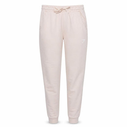 Gymshark Womens Beige Jogger Sweatpants Small Cotton Blend