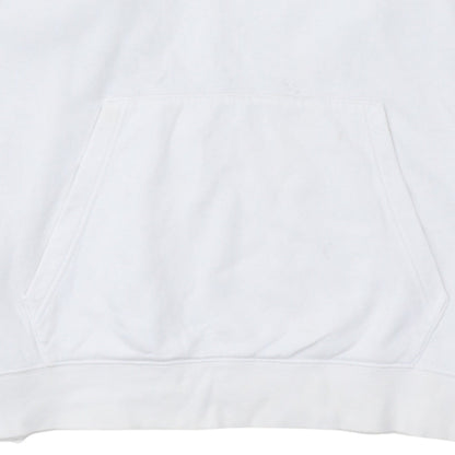 Nike Men's White XL Pullover Hoodie with Logo Pocket