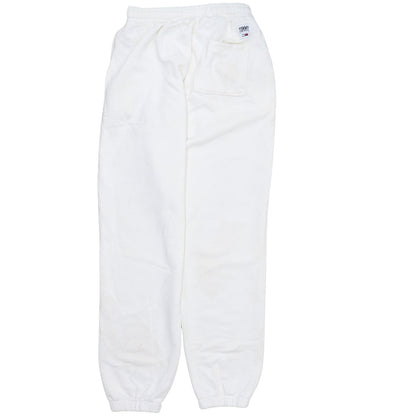 Tommy Jeans Men's White M Sweatpants Tapered Fleece Drawstring Trousers