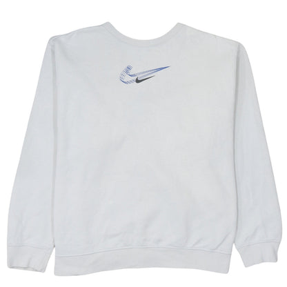 Nike Men's White XL Pullover Sports Graphic Print Sweatshirt