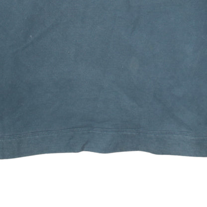Calvin Klein Jeans Men's Blue XL 1/4 Zip Cotton Sweatshirt
