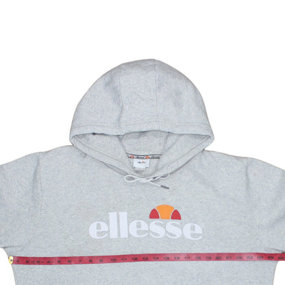 Ellesse Mens Grey 2XL Pullover Hoodie Fleece Logo Sweatshirt