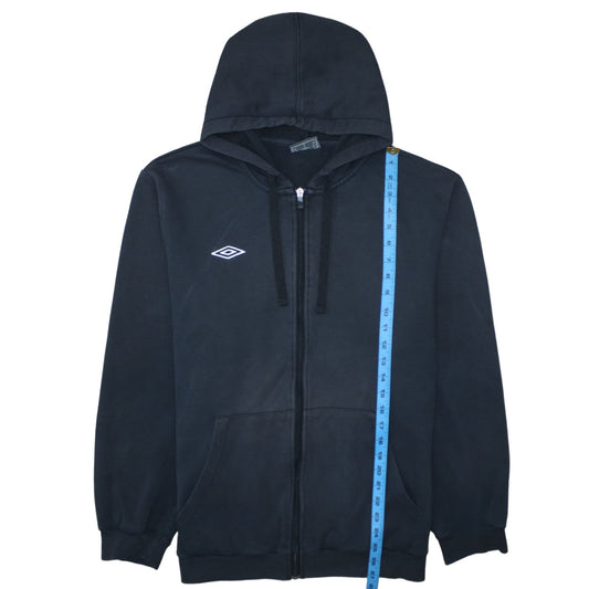 Umbro Men's Black 2XL Full Zip Hoodie Sweatshirt
