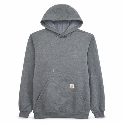 Carhartt Men's Grey Pullover Hoodie Small Loose Fit Workwear