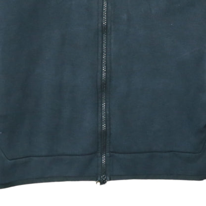 Nike Men's Black Full Zip Hoodie M Cotton Blend Classic Style