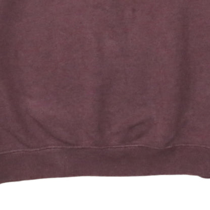 Nike Mens Brown Pullover Sweatshirt Small Crew Neck Logo Print