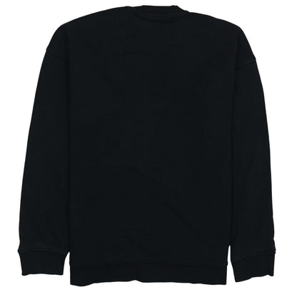 Adidas Womens Black Crew Neck Pullover Sweatshirt Size 12