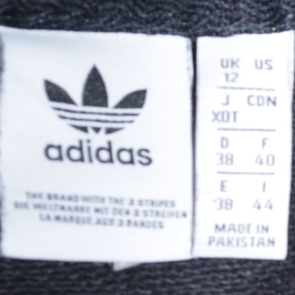 Adidas Womens Black Crew Neck Pullover Sweatshirt Size 12