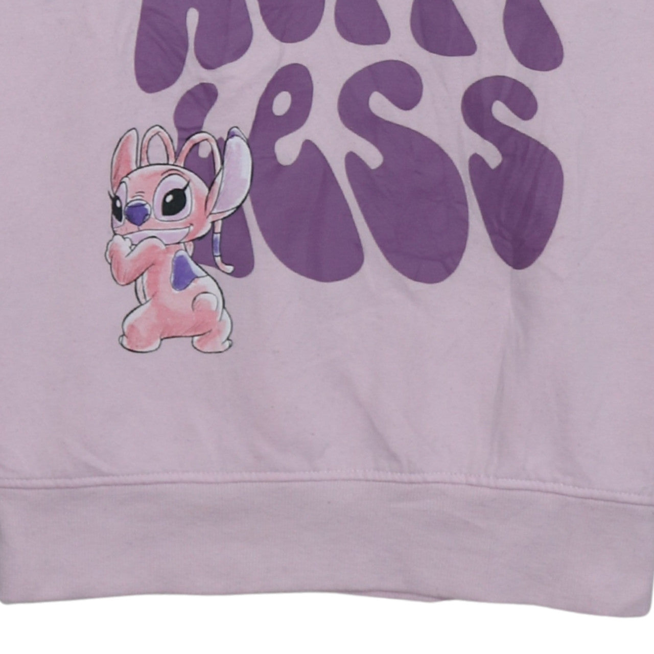 Disney Primark Women XS Pink Pullover Sweatshirt Angel Print