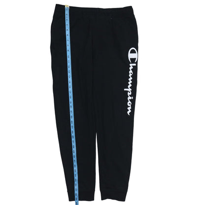 Champion Men's Black L Jogger Sweatpants Elastic Waist Tapered Leg