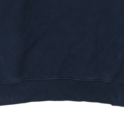 Ellesse Womens Navy Blue Sweatshirt UK 10 Cotton Blend Crew Neck