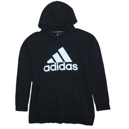 Adidas Women's Black Pullover Hoodie Size S Logo Front Casual Sportswear