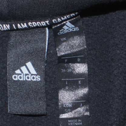 Adidas Women's Black Pullover Hoodie Size S Logo Front Casual Sportswear