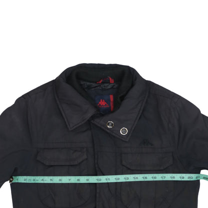 Robe Di Kappa Men's Black Medium Military Jacket Nylon Cotton