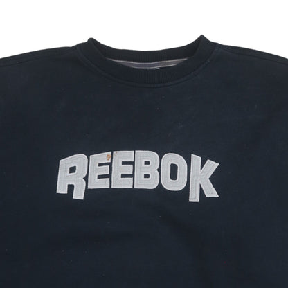 Reebok Men's Blue XL Pullover Sweatshirt Crew Neck Logo Vintage