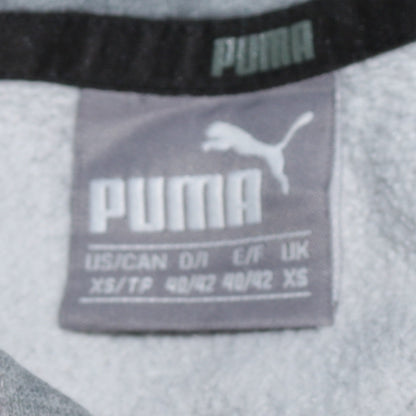 Puma Men's Grey XS Pullover Fleece Hoodie with Logo