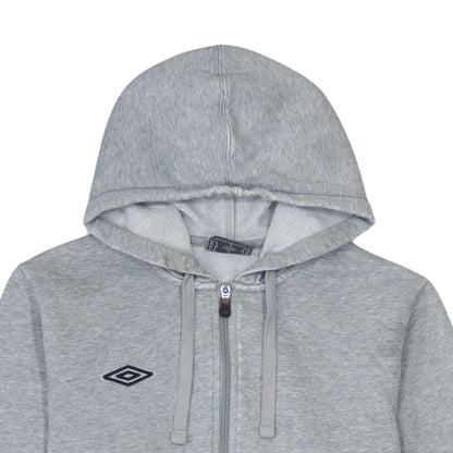 Umbro Men's Grey Full Zip Hoodie L Regular Fit Sportswear