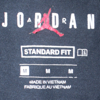 Jordan Men's Black Air Logo Standard Fit Cotton T-Shirt M