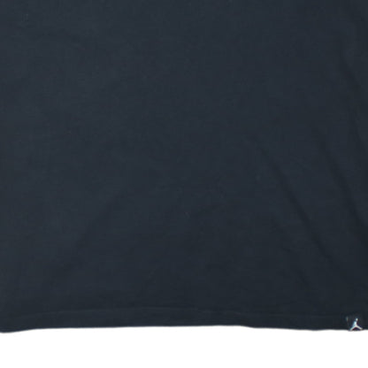 Jordan Men's Black Air Logo Standard Fit Cotton T-Shirt M