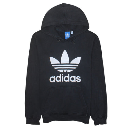 Adidas Men’s Black Pullover Hoodie Medium Logo Sportswear