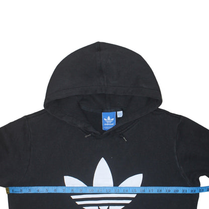 Adidas Men’s Black Pullover Hoodie Medium Logo Sportswear